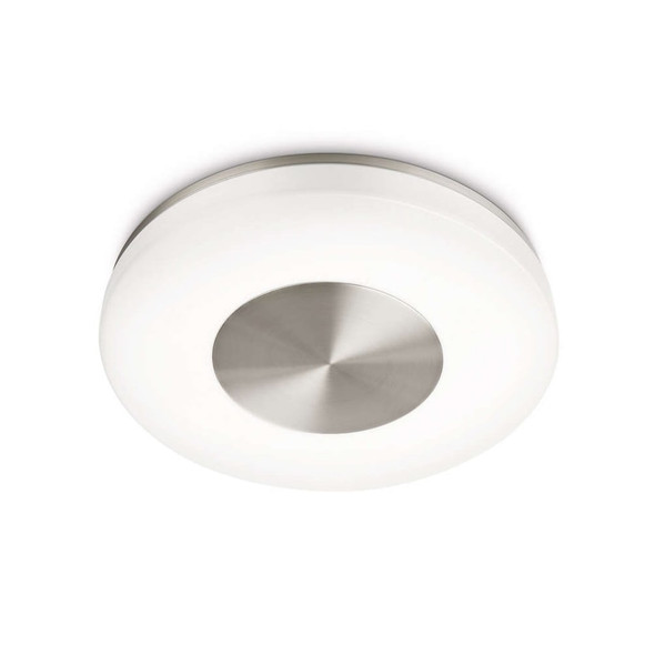Round Ceiling Flush Light in Matt Chrome Finish Round Ceiling Flush Light in Matt Chrome Finish