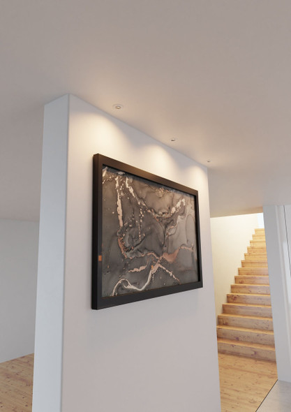 4W LED mini downlight installed in indoor ceiling, adjustable, white finish, 4000K, IP44, fire rated, dimmable