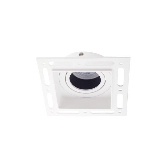 Square GU10 Plaster In Downlight Image 2