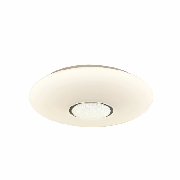 Round Flush Light with Crystal Sand Effect