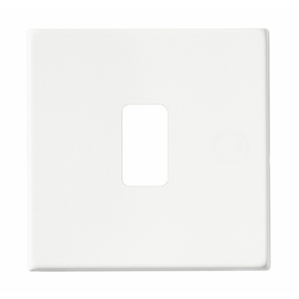 Hartland CFX Grid-IT Gloss White 1 Gang Grid Fix Aperture Plate with Grid