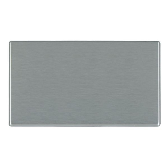 Hartland CFX Satin Steel Effect Double Blank Plate