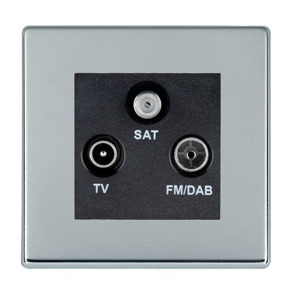  Non-Isolated TV+FM+SAT Triplexer 1in/3out