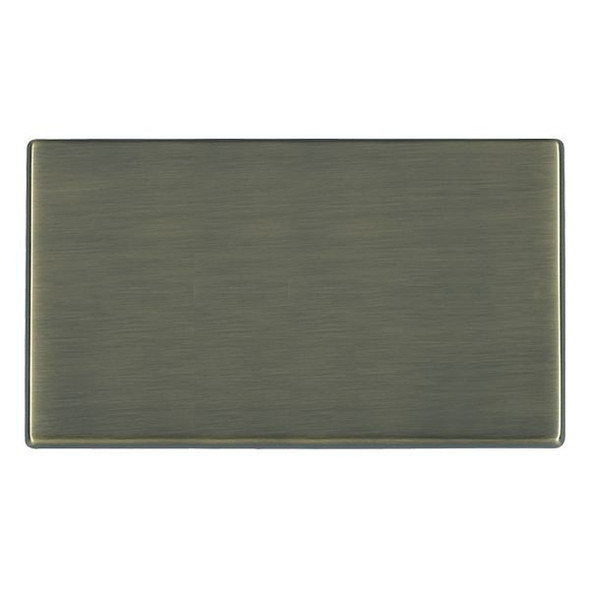 Hartland CFX Antique Brass Double Blank Plate