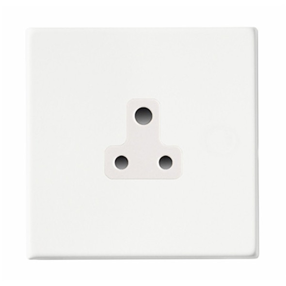 Hartland CFX Colours Bright White 1 gang 5A Unswitched Socket White