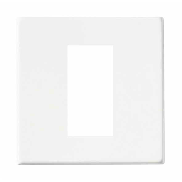Hartland CFX EuroFix Prime White Single Plate complete with 1 EuroFix Aperture 25x50mm and Grid