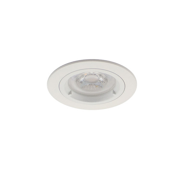 Fixed Non-Fire Rated GU5.3 IP65 Downlight in Matt White