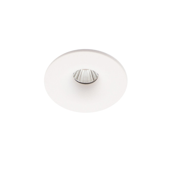6W Mini Downlight in White – Bottom view, Dimmable LED, Fire Rated, IP65, 4000K natural white