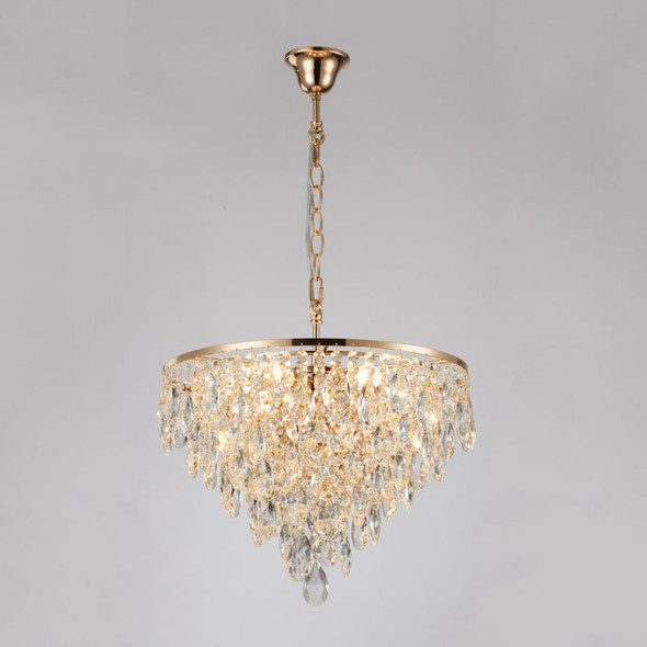 Polished Chrome Crystal Chandelier 11 Lamps 630x630