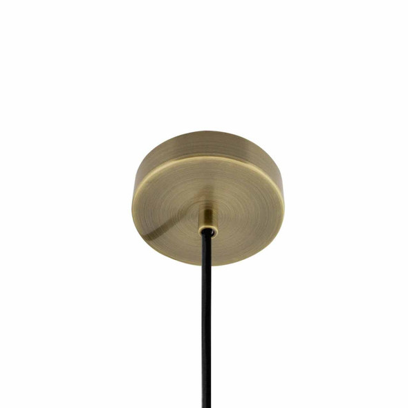 Pendant Lamp Base in Brushed Antique Bronze. Ceiling Rose.