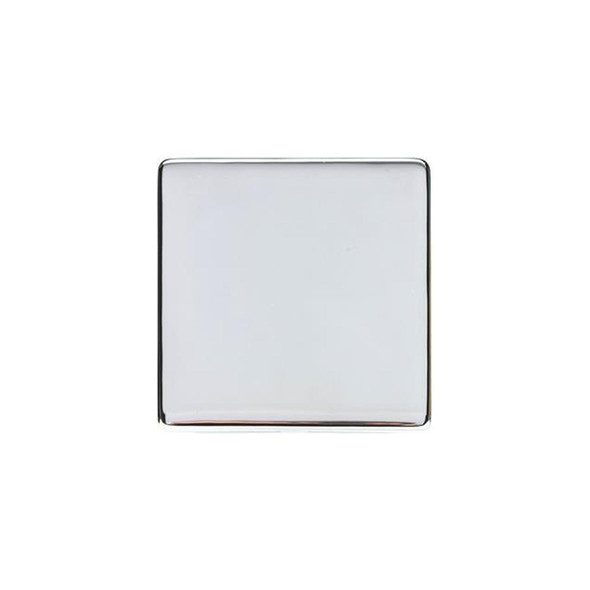 Studio Range Single Blank Plate in Polished Chrome