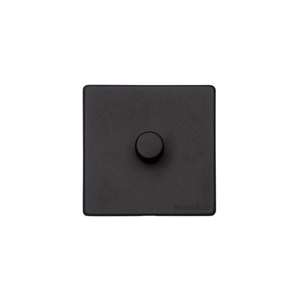 Vintage Range 1 Gang LED Dimmer in Matt Black