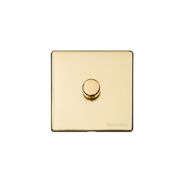 Vintage Range 1 Gang Dimmer (400 watts) in Unlacquered Polished Brass