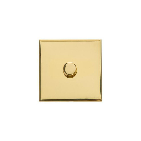 Winchester Range 1 Gang LED Dimmer in Polished Brass  - Trimless