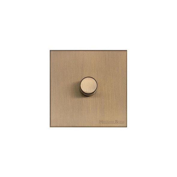 Winchester Range 1 Gang LED Dimmer in Antique Brass  - Trimless