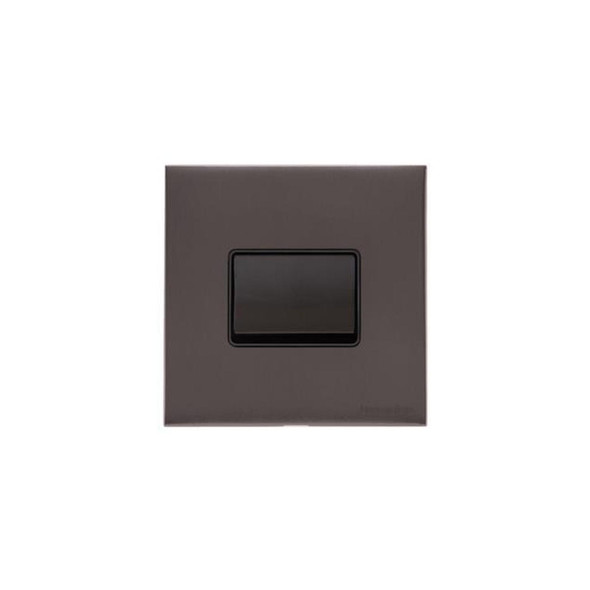 Windsor Range 6A Triple Pole Fan Isolator Switch in Matt Bronze  - Black Trim