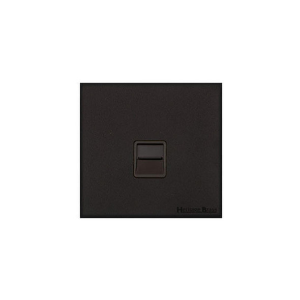 Windsor Range 1 Gang Master Line Socket in Matt Black  - Black Trim