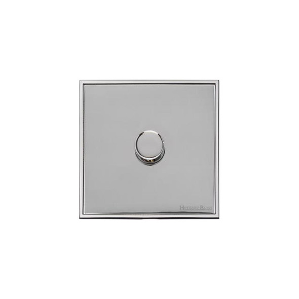 Executive Range 1 Gang LED Dimmer in Polished Chrome  - Trimless