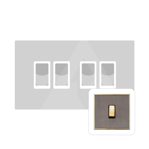  10A 4 Gang 2 Way Rocker Switch