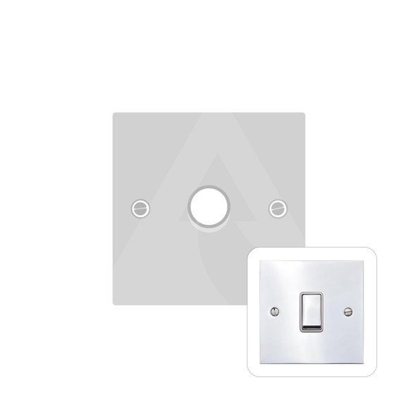 Bauhaus Range 1 Gang LED Dimmer in Polished Chrome  - Trimless