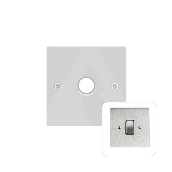 Stylist Grid Range 1 Gang Low Voltage Dimmer 250VA in Satin Chrome  - Trimless