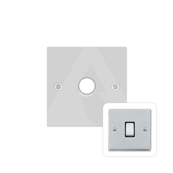 Richmond Elite Low Profile Range 1 Gang LED Dimmer in Satin Chrome  - Trimless