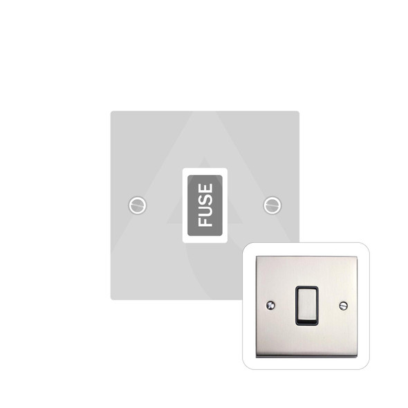 Richmond Elite Low Profile Range Unswitched Spur (13 Amp) in Satin Nickel  - White Trim