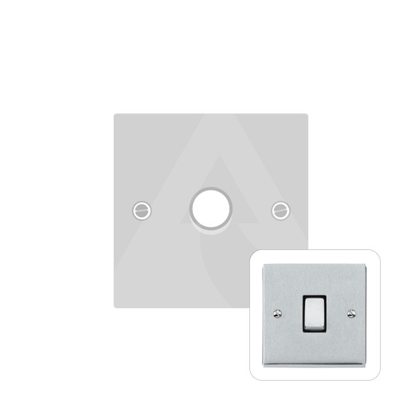 Victorian Elite Range 1 Gang Dimmer (400 watts) in Satin Chrome  - Trimless