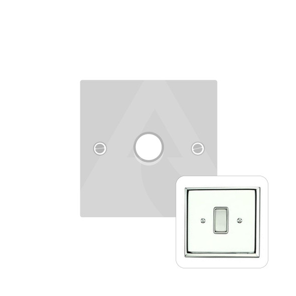 Harmony Grid Range 1 Gang LED Dimmer in Polished Chrome  - Trimless