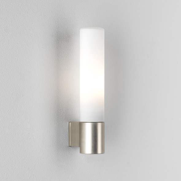 Bari in Matt Nickel Bathroom Wall Light IP44