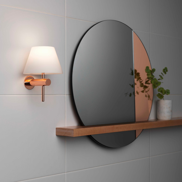 Roma in Polished Copper Bathroom Wall Light IP44