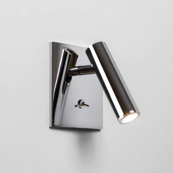 Enna Square Switched LED in Polished Chrome Reading Light