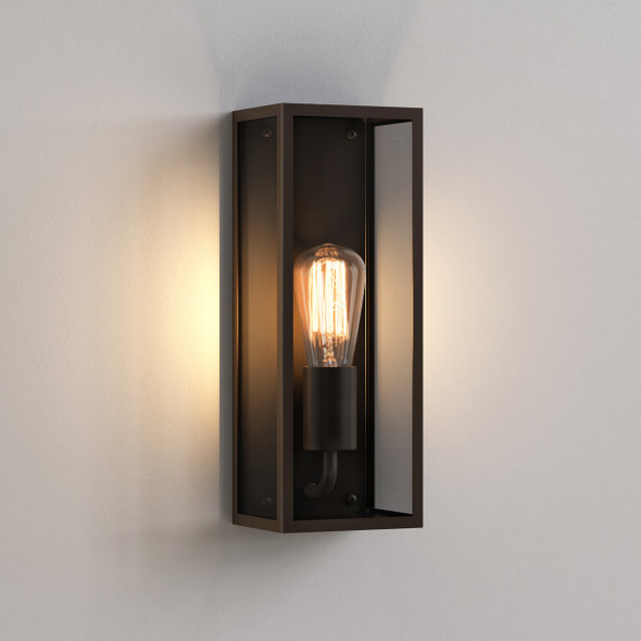 Messina 130 Glass Lantern Wall Light IP44, Astro Wall Lighting