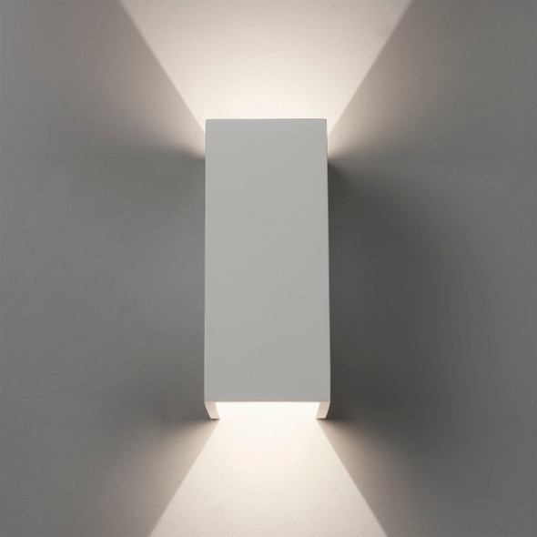 Parma 210 LED Up and Down Wall Light in Plaster, Astro Plaster Lighting