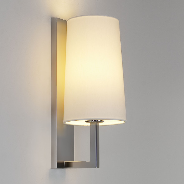 Riva 350 in Matt Nickel Bathroom Wall Light