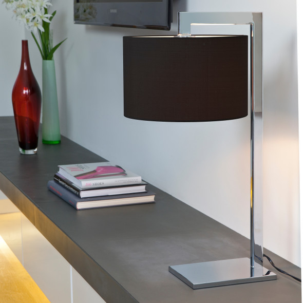Ravello Table in Polished Chrome Lamp E27
