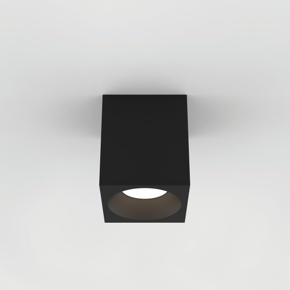 Kos Square 140 LED in Textured Black - 1326070 Extended Fixed Downlight IP65