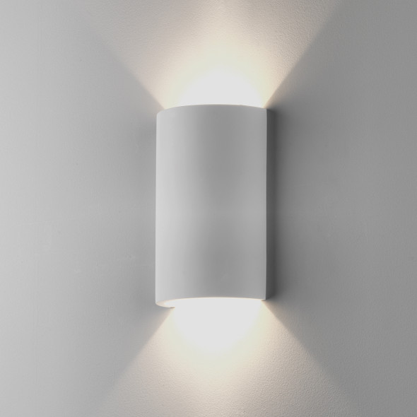 Serifos 220 in Plaster Wall Light, Astro Up and down lights