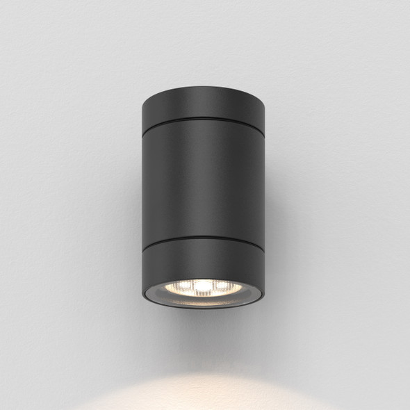 Dartmouth Single LED in Textured Black Outdoor Wall Light