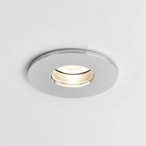 Obscura Round Bathroom Downlight IP65, Switched On, Astro Lighting