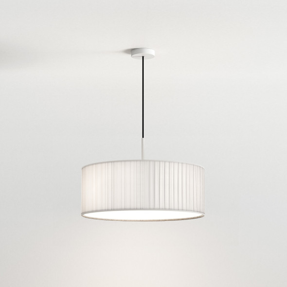 Cambria 500 Shade in White (Pleated)