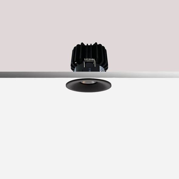 LED mini downlight in black finish