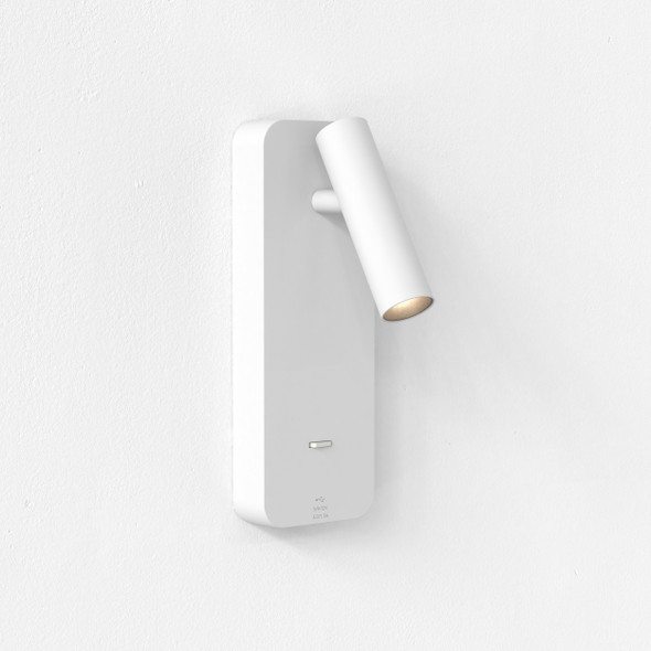 Enna Surface USB A C in Matt White Wall Spot Reading Light_Image 1