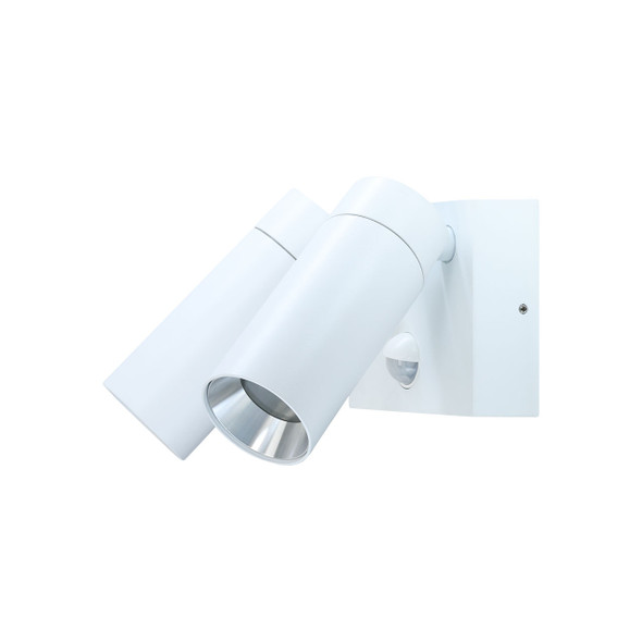 PIR Double Wall Light in White
