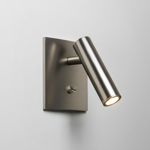 Enna Square Switched LED - Matt Nickel