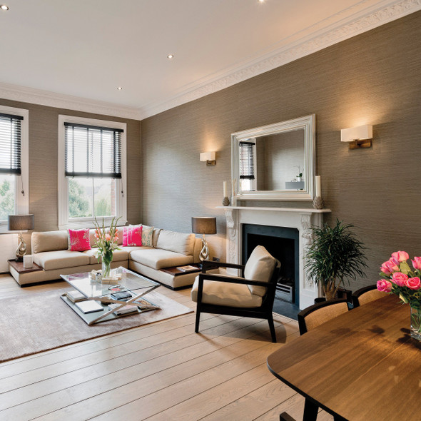 Park Lane - Bronze / White Fabric