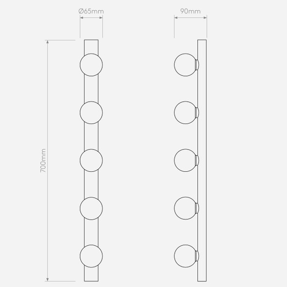 Cabaret 5 II - Polished Chrome