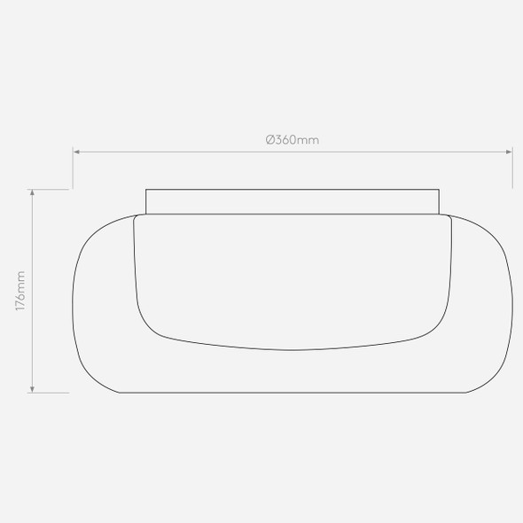 Aquina Ceiling 360 - Polished Chrome
