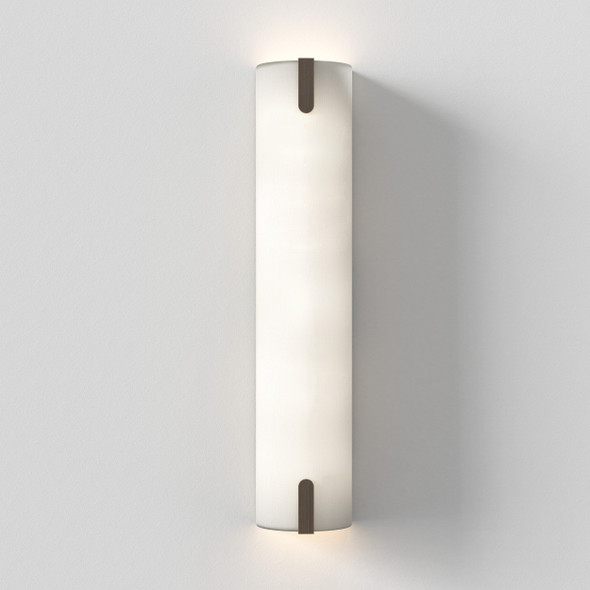 Elba 600 Wall - White Fabric / Bronze