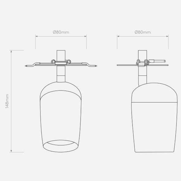 Koto Recessed - Matt Black